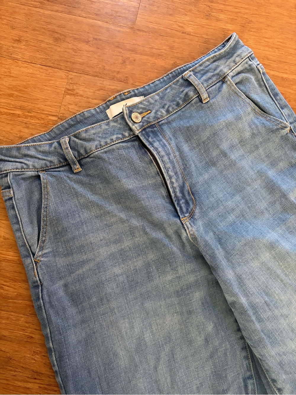 Kancan Bertha High Rise Wide Medium Wash, sz 15/31 - Picture 9 of 13